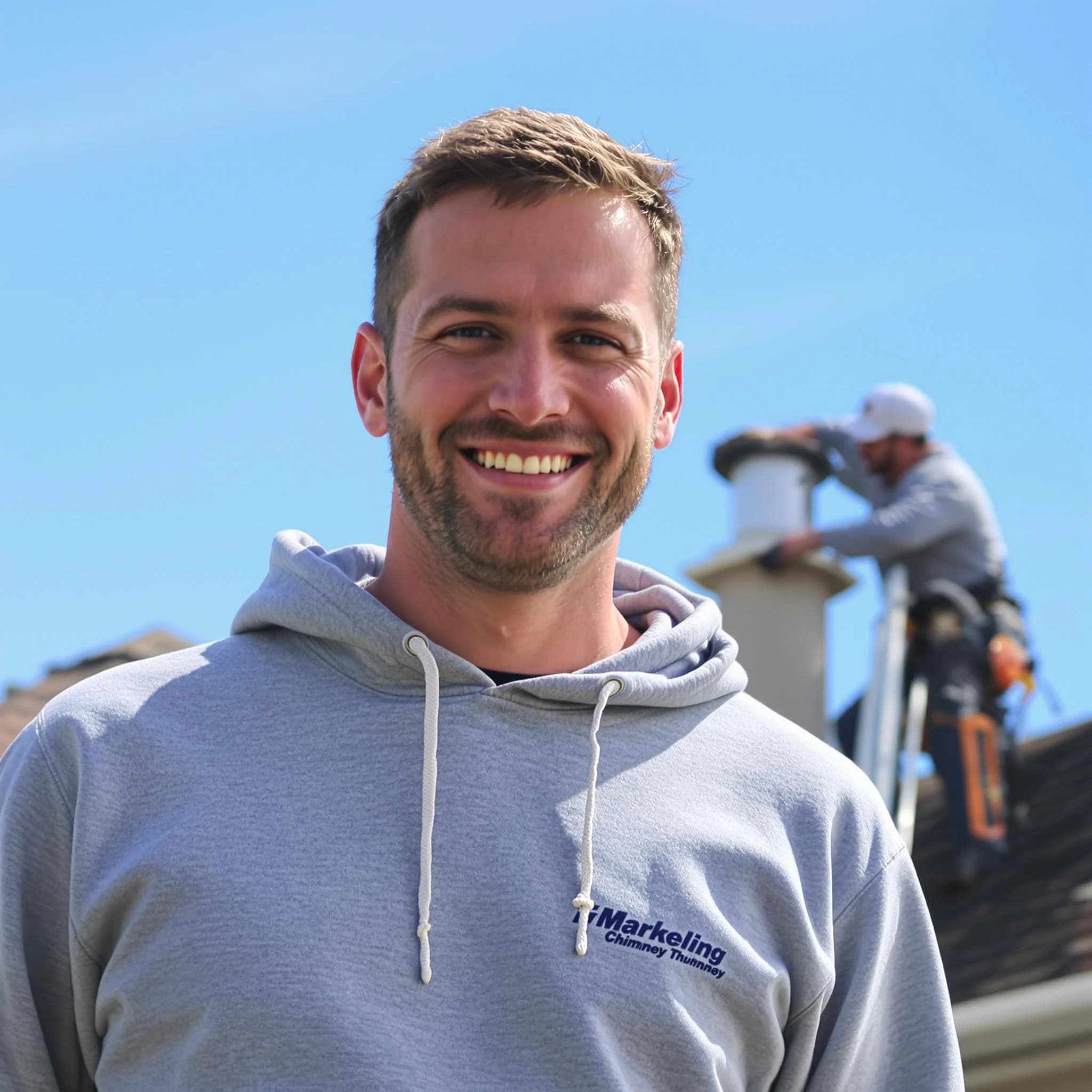 The Mountain Brook Chimney Sweep team.