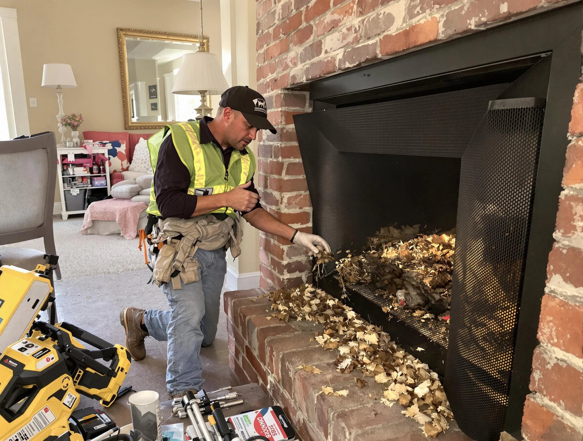 Safe screening installation by Mountain Brook Chimney Sweep in Mountain Brook, AL