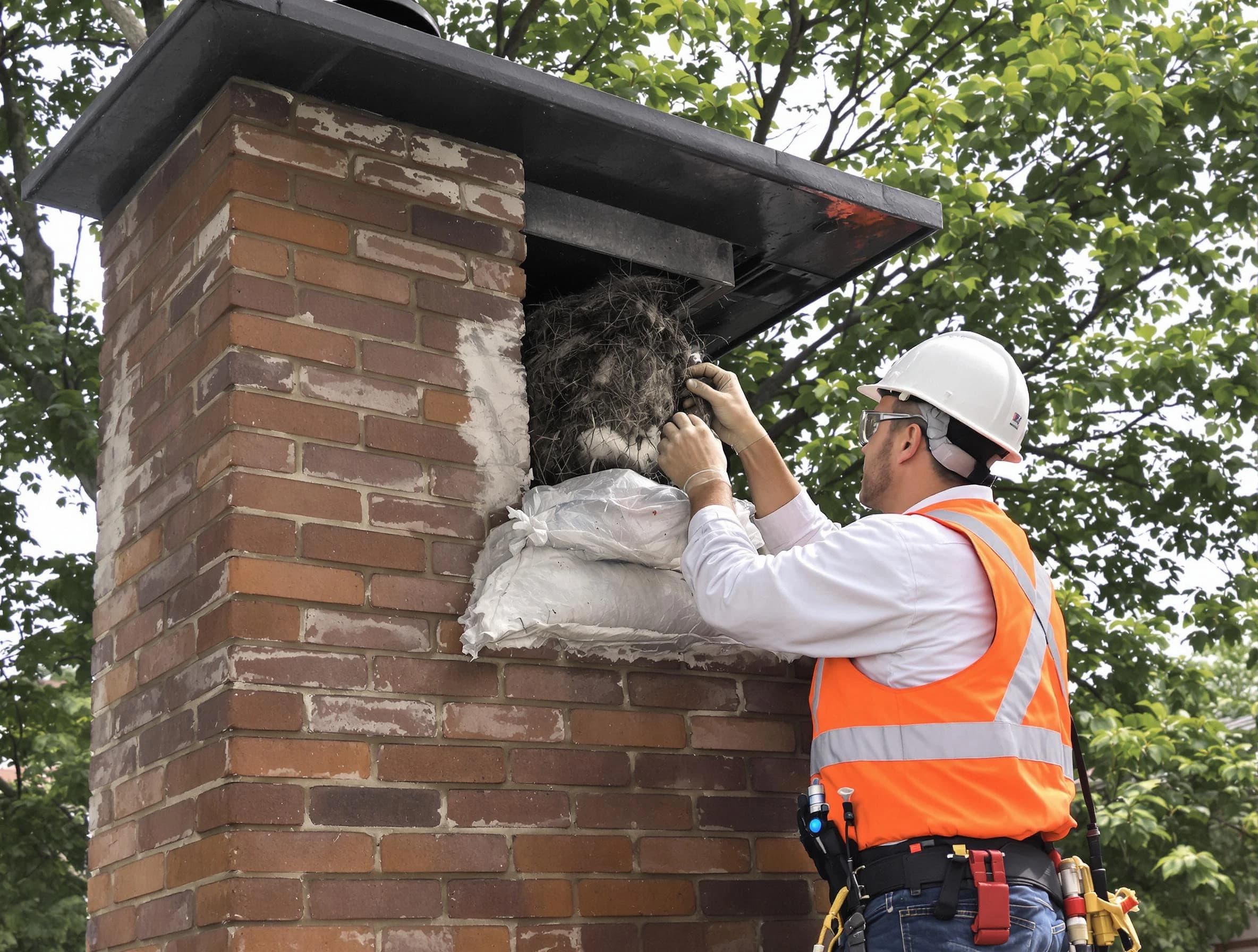 Humane removal of debris and animals by Mountain Brook Chimney Sweep in Mountain Brook, AL