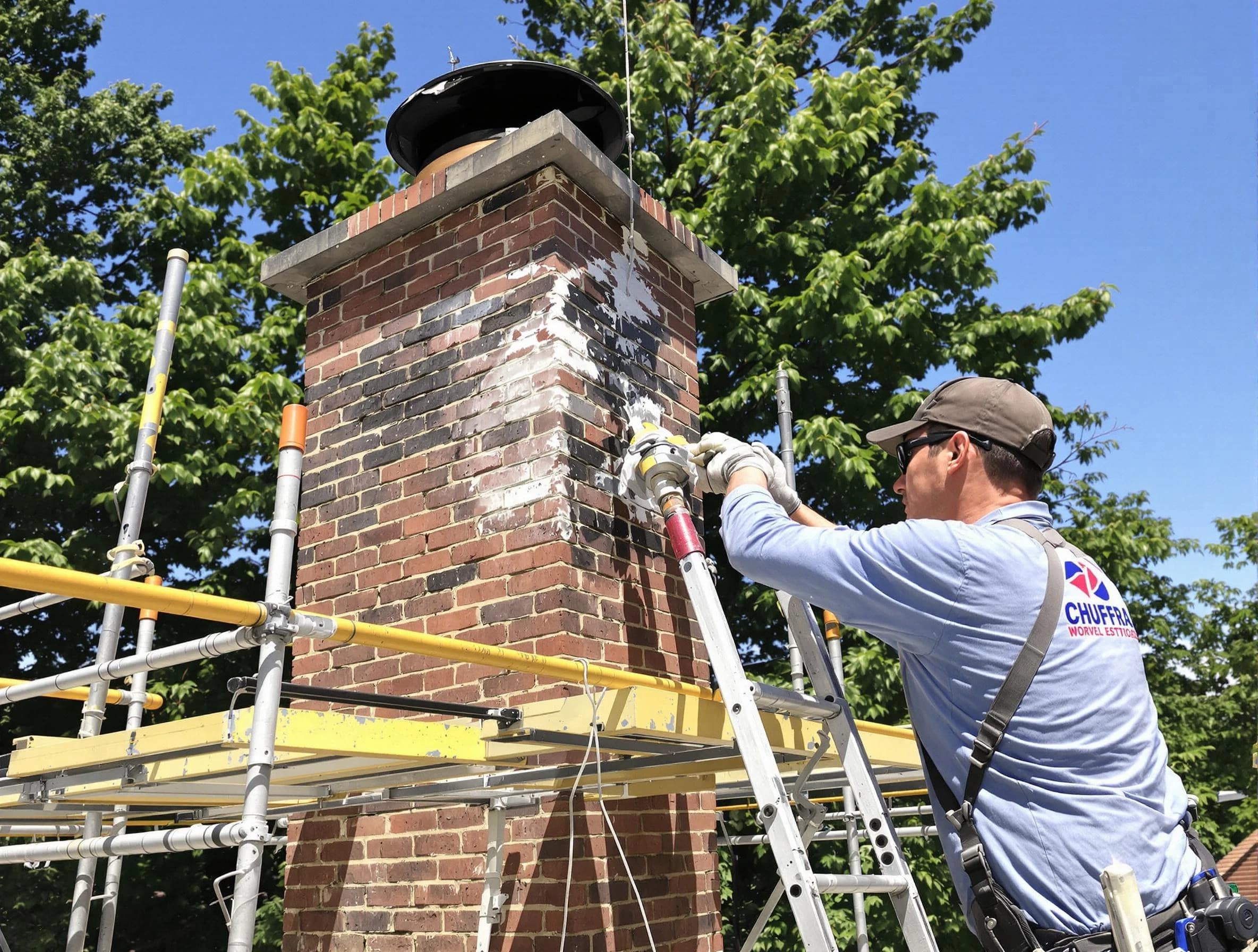 Structural chimney repair by Mountain Brook Chimney Sweep in Mountain Brook, AL