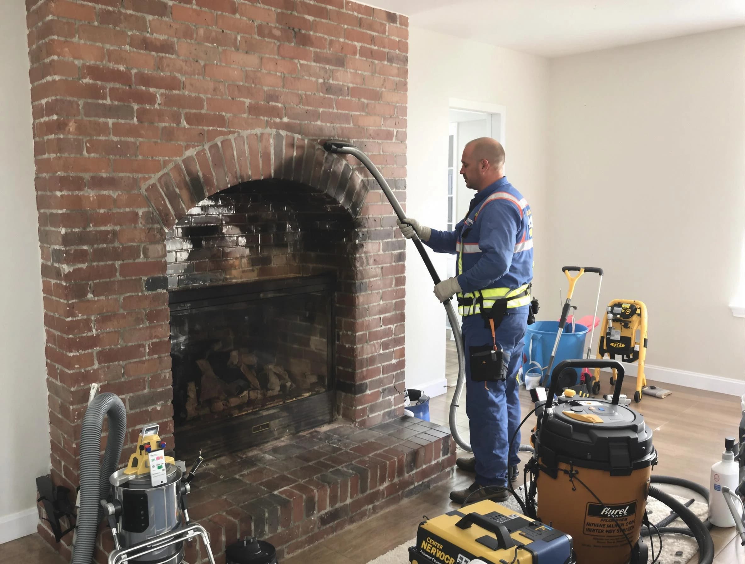 Mountain Brook Chimney Sweep expert performing detailed chimney sweep in Mountain Brook, AL