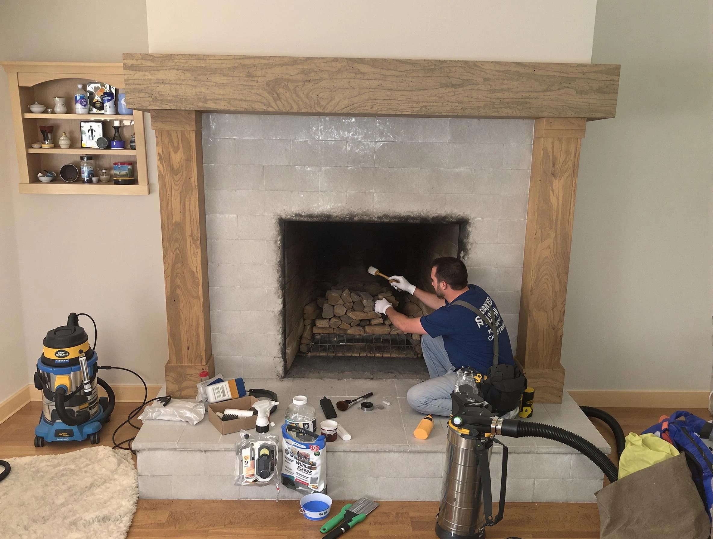 Detailed creosote removal process by Mountain Brook Chimney Sweep in Mountain Brook, AL