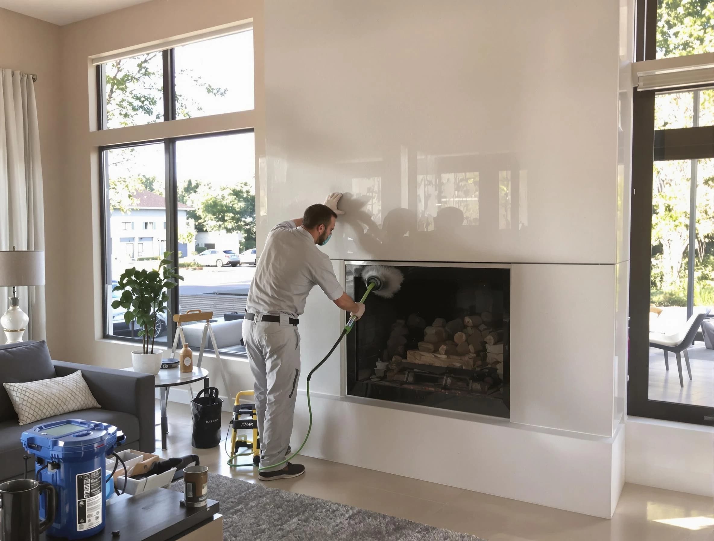 Mountain Brook Chimney Sweep performing thorough soot removal in Mountain Brook, AL