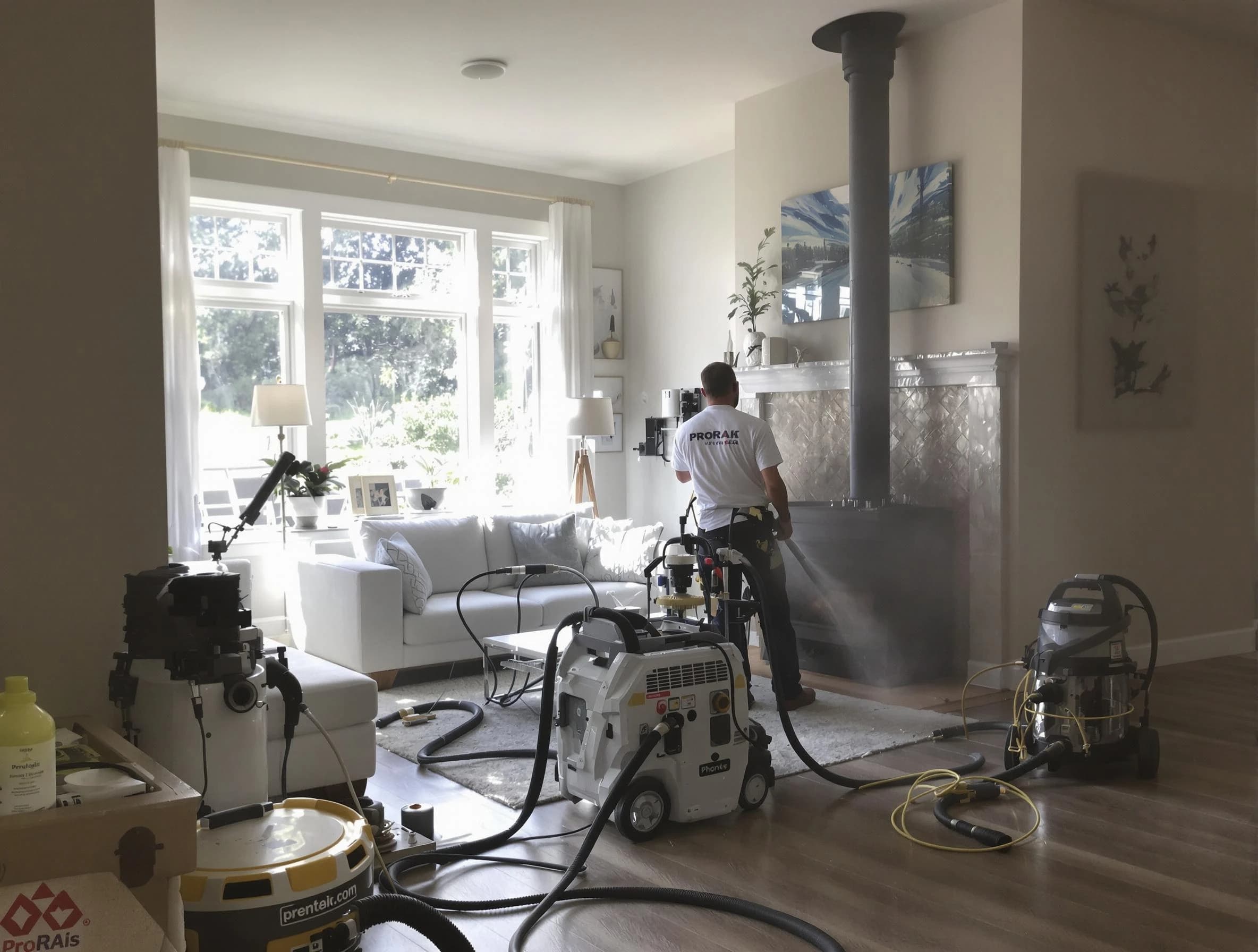 Soot removal service by Mountain Brook Chimney Sweep for a fireplace in Mountain Brook, AL