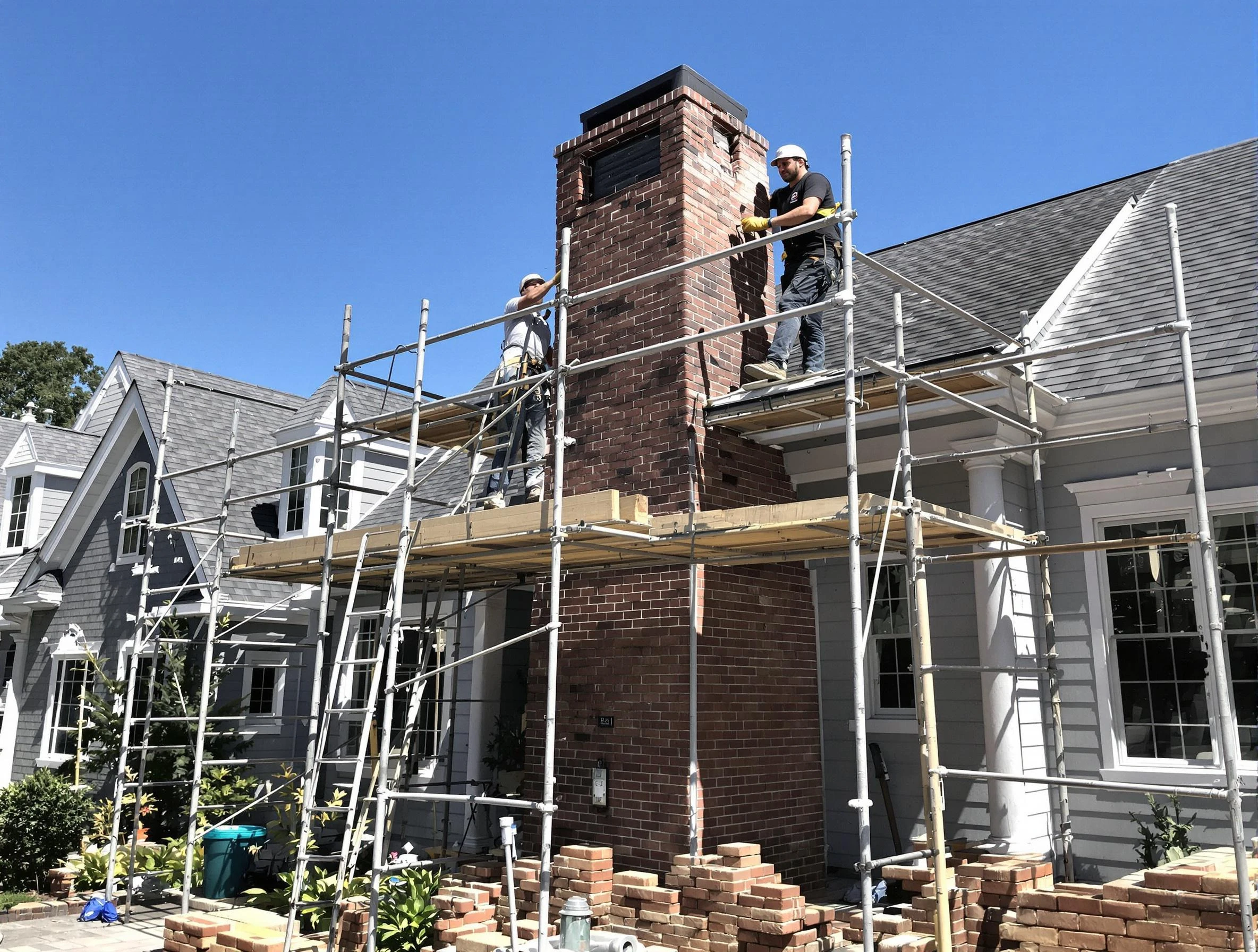 Chimney Rebuilding in Mountain Brook