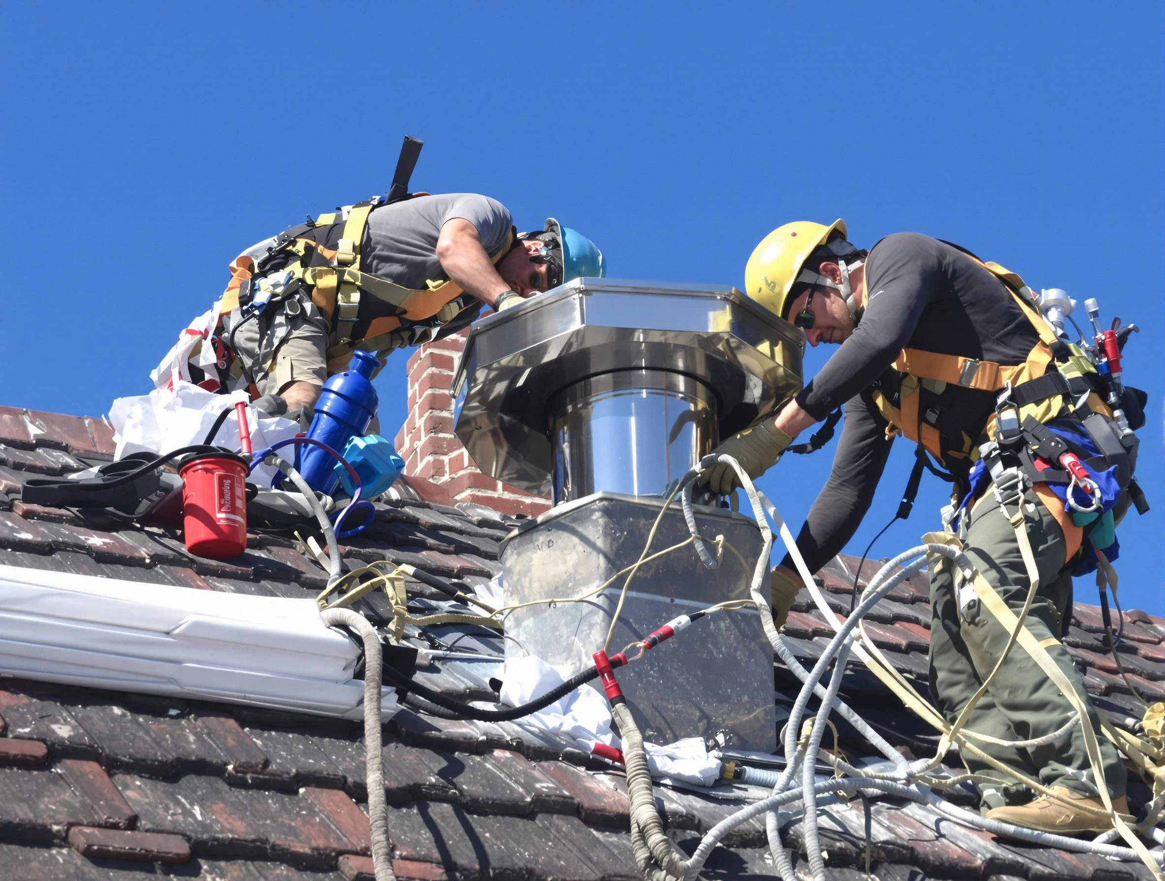 Protective chimney cap installed by Mountain Brook Chimney Sweep in Mountain Brook, AL