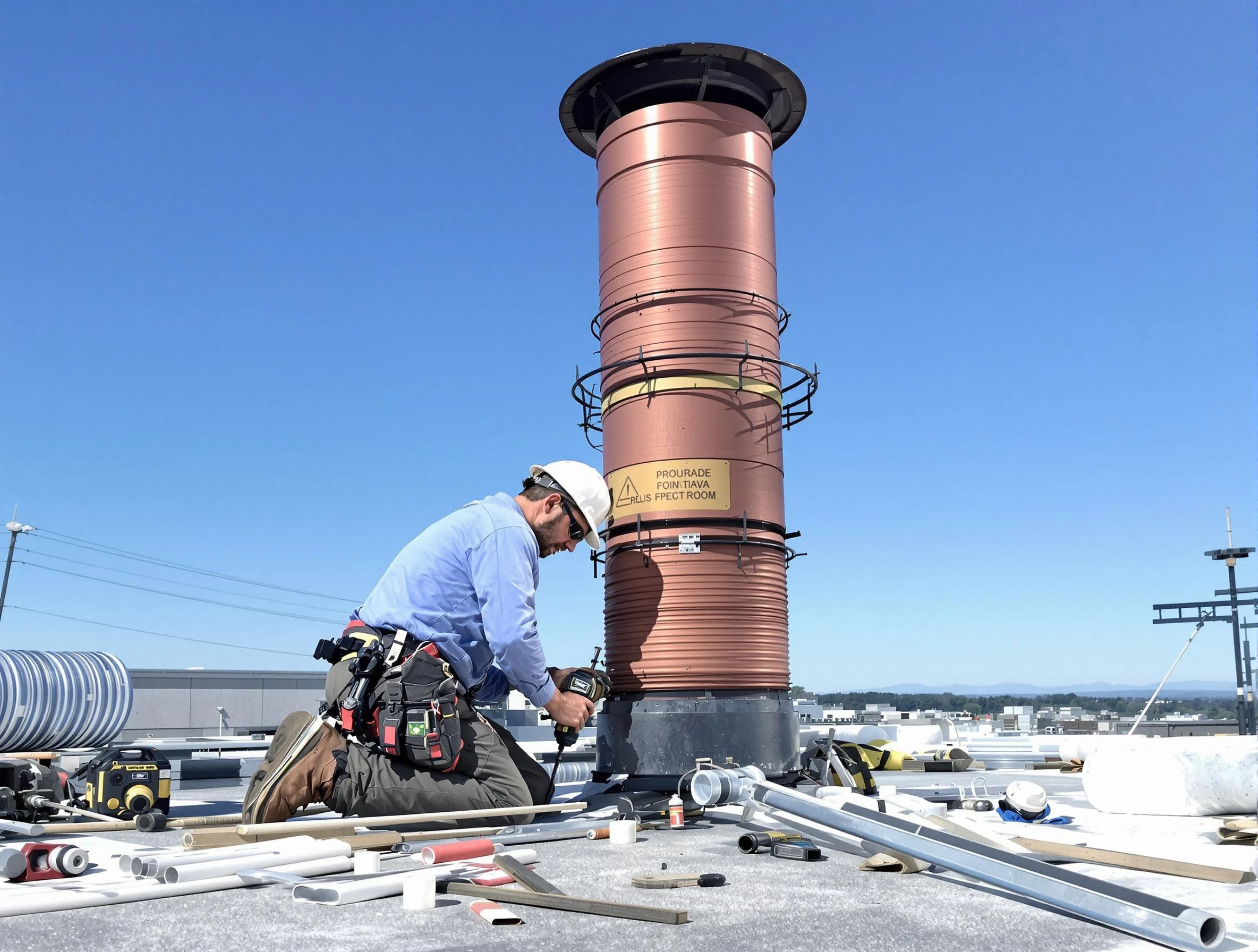 Installed chimney liner by Mountain Brook Chimney Sweep in Mountain Brook, AL